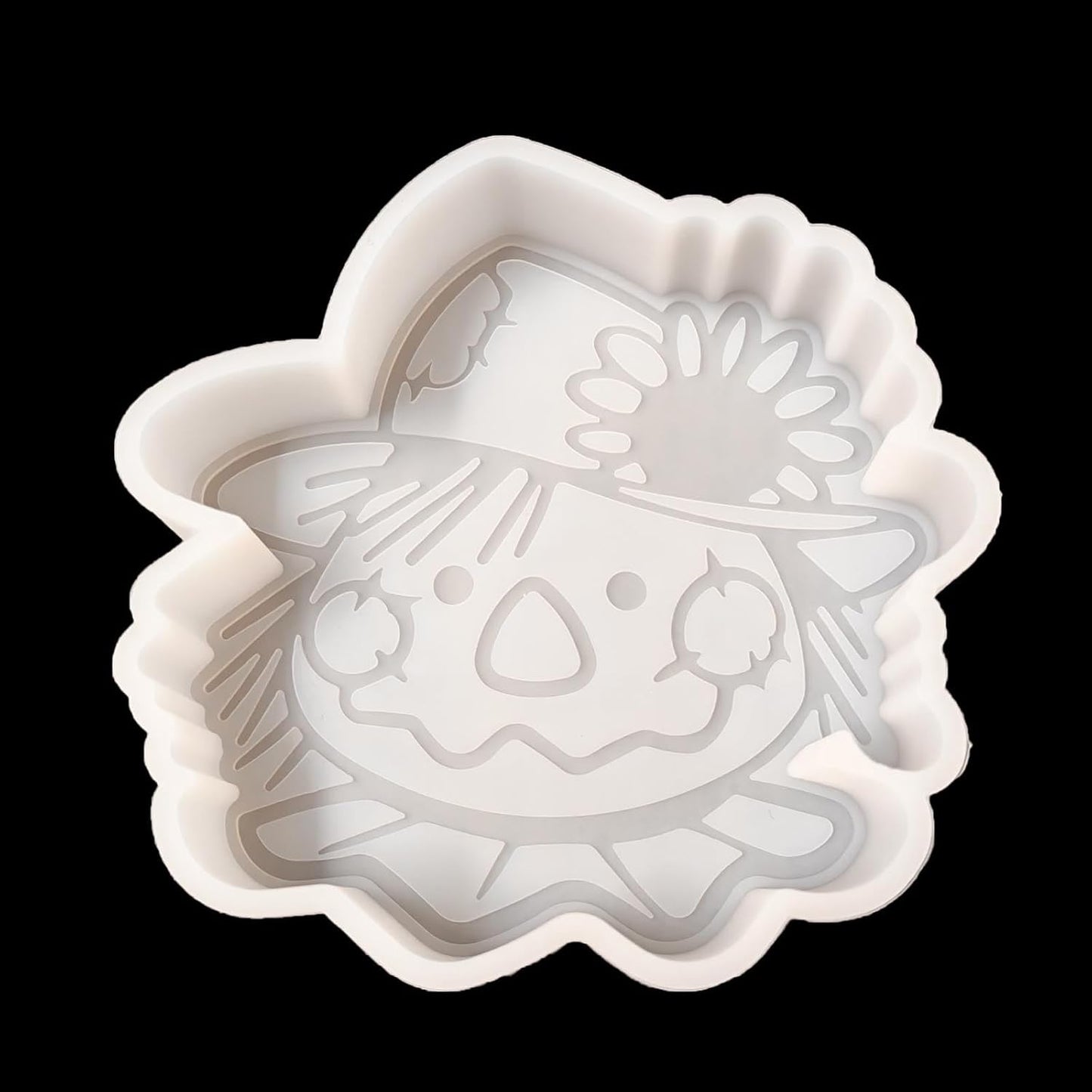 【300+ Design Optional】 Fuehbur Scarecrow Shape Freshie-Mold, Harvest Doll Silicone Mould for Car-Freshies Baking Aroma Beads - DIY Handmade Resin Mold