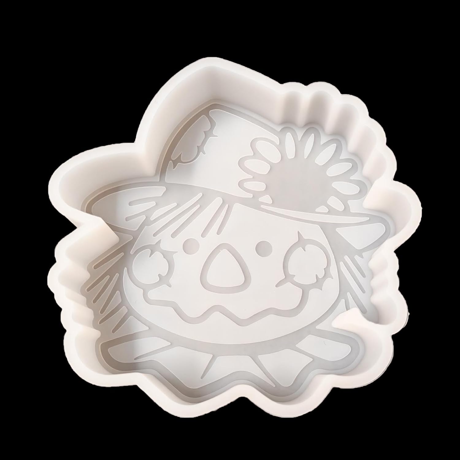 【300+ Design Optional】 Fuehbur Scarecrow Shape Freshie-Mold, Harvest Doll Silicone Mould for Car-Freshies Baking Aroma Beads - DIY Handmade Resin Mold