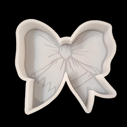 【300+ Design Optional】 Fuehbur Bow with Pencil Freshie-Mold, Bow with Pen Pattern Silicone Mould for Car-Freshies Baking Aroma Beads - DIY Handmade Resin Mold