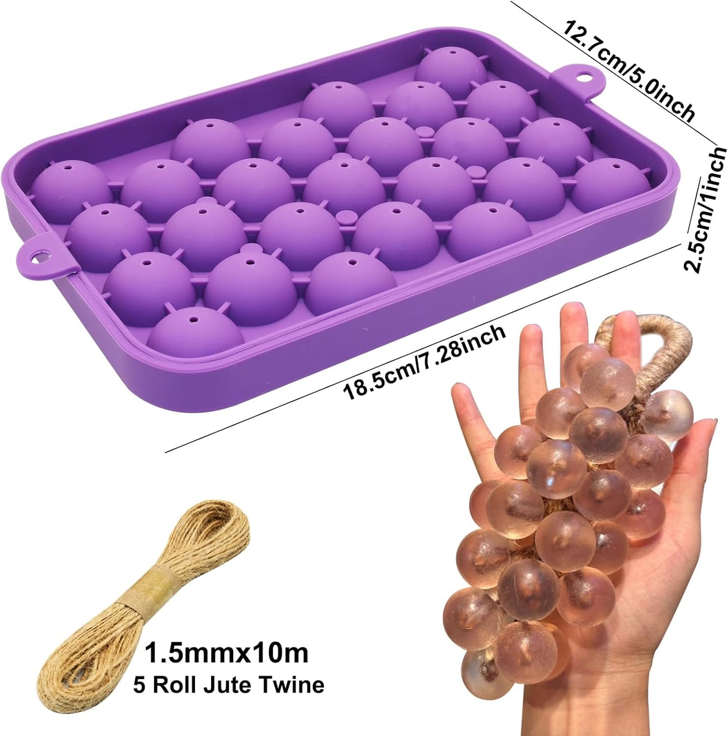 Silicone Soap Making Mold Grape Soap Making Kit Grape Fruit Soap Mold for Handmade Soap Craft Projects