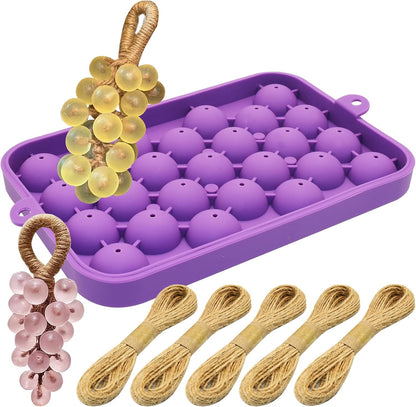 Silicone Soap Making Mold Grape Soap Making Kit Grape Fruit Soap Mold for Handmade Soap Craft Projects