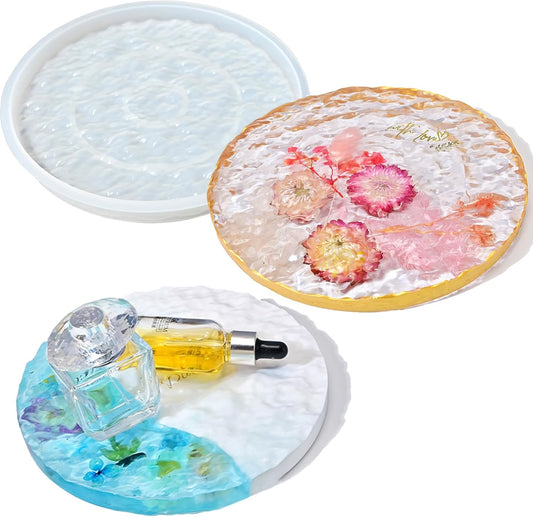 1Pc Silicone Coaster Mold Deep Round Epoxy Resin Mold for Flower Bouquet Preservation Making Resin Craft DIY Jewelry Cups Makeup Fruit Candy Storage Tray Soap Dish Gifts Home Decor Durable