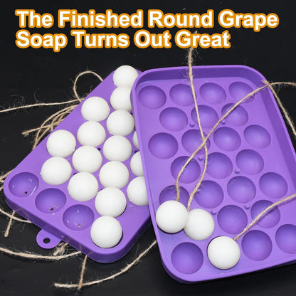Silicone Soap Making Mold Grape Soap Making Kit Grape Fruit Soap Mold for Handmade Soap Craft Projects