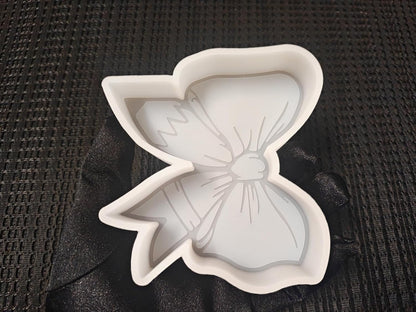 【300+ Design Optional】 Fuehbur Bow with Pencil Freshie-Mold, Bow with Pen Pattern Silicone Mould for Car-Freshies Baking Aroma Beads - DIY Handmade Resin Mold