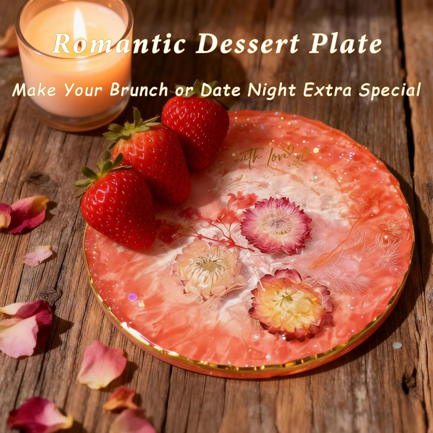 1Pc Silicone Coaster Mold Deep Round Epoxy Resin Mold for Flower Bouquet Preservation Making Resin Craft DIY Jewelry Cups Makeup Fruit Candy Storage Tray Soap Dish Gifts Home Decor Durable