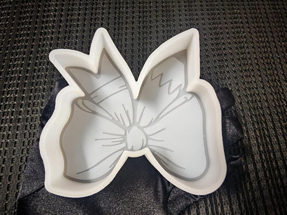 【300+ Design Optional】 Fuehbur Bow with Pencil Freshie-Mold, Bow with Pen Pattern Silicone Mould for Car-Freshies Baking Aroma Beads - DIY Handmade Resin Mold