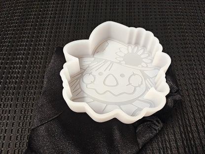 【300+ Design Optional】 Fuehbur Scarecrow Shape Freshie-Mold, Harvest Doll Silicone Mould for Car-Freshies Baking Aroma Beads - DIY Handmade Resin Mold
