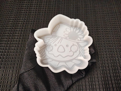 【300+ Design Optional】 Fuehbur Scarecrow Shape Freshie-Mold, Harvest Doll Silicone Mould for Car-Freshies Baking Aroma Beads - DIY Handmade Resin Mold